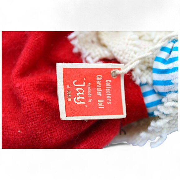 Vintage Jay Of Dublin Irish Doll Connemara Woman White Shawl Handmade - Picture 5 of 6